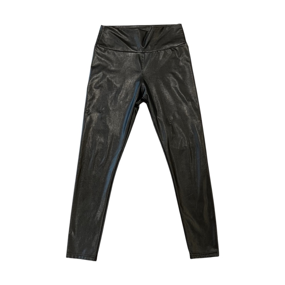 Unbranded Faux Leather High-Waisted Leggings Black Medium Compare to SPANX